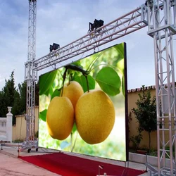 High Brightness P3.91 LED Display Panel 500x500mm Die-Cast Aluminum Cabinet 128X128 Pixels Outdoor Movable Screen Customization
