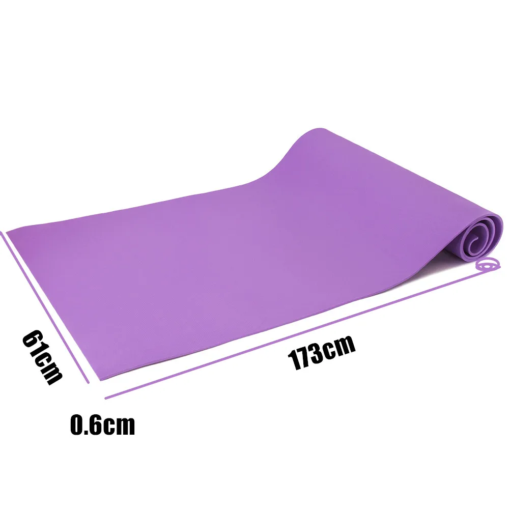 173*61cm Yoga Mat Fitness Mats Non-slip Carpets Sports Gymnastic Mat EVA Rugs For Yoga Exercise Gym Pilates 6MM Thick Tasteless