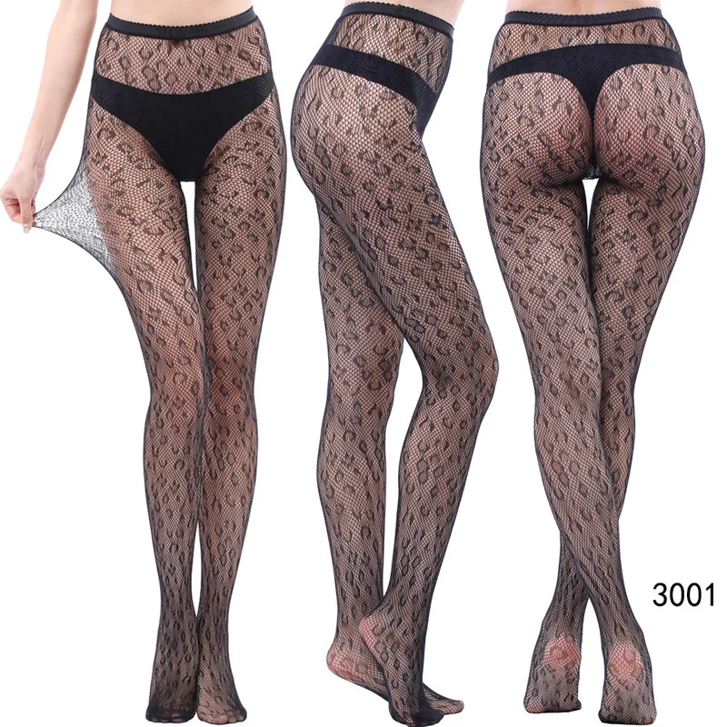 Cool Star Printed Fishnet Tights Erotic Hollow Out Sexy Mesh Pantyhose Punk Pattern Pantyhose Black Women Tight Lingerie