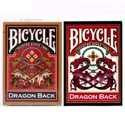 Bicycle Dragon Back Playing Cards Red/Gold Deck Standard Poker Magic Card Games Magic Tricks Props for Professional Magician