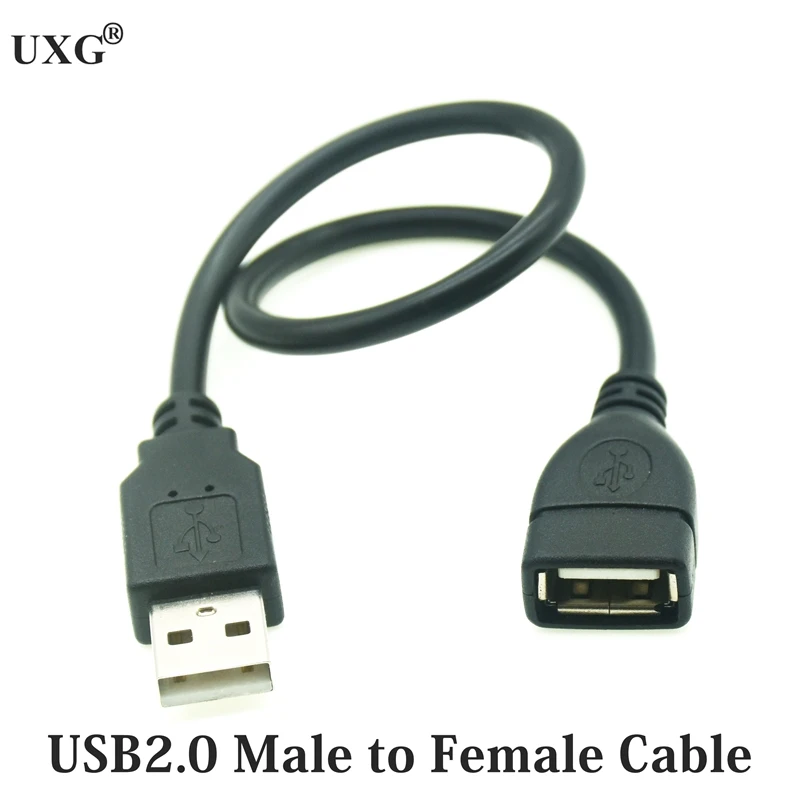 90 Degree USB 2.0 Cable Extender Cord Wire Data Transmission Cables Super Speed Data Extension M/F Short cable 0.1m 0.2m 0.5m 1m