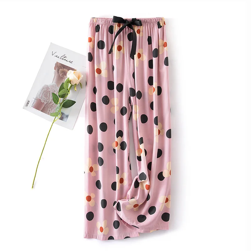 Autumn Women Cotton Bottoms Sleep Trousers Loose Casual Pajamas Nightwear Sleep Lounge Pants Sleepwear Homewear