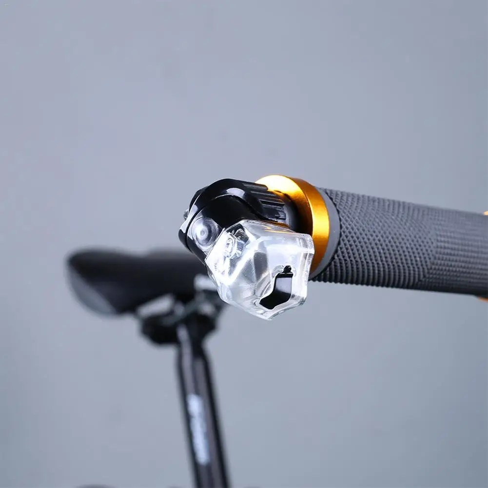 1 Pair Bicycle Handlebar Turn Signal USB Charg Bike Cycling Turn Signal LED Handlebar Bar End Plugs Safety Indicator Lights