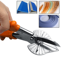 Hand Miter Scissors Angle Shear 45-135 Degree Multifunction Edge Card PVC PE Plastic Pipe Hose Duct Cutter Scissor Cut Tool