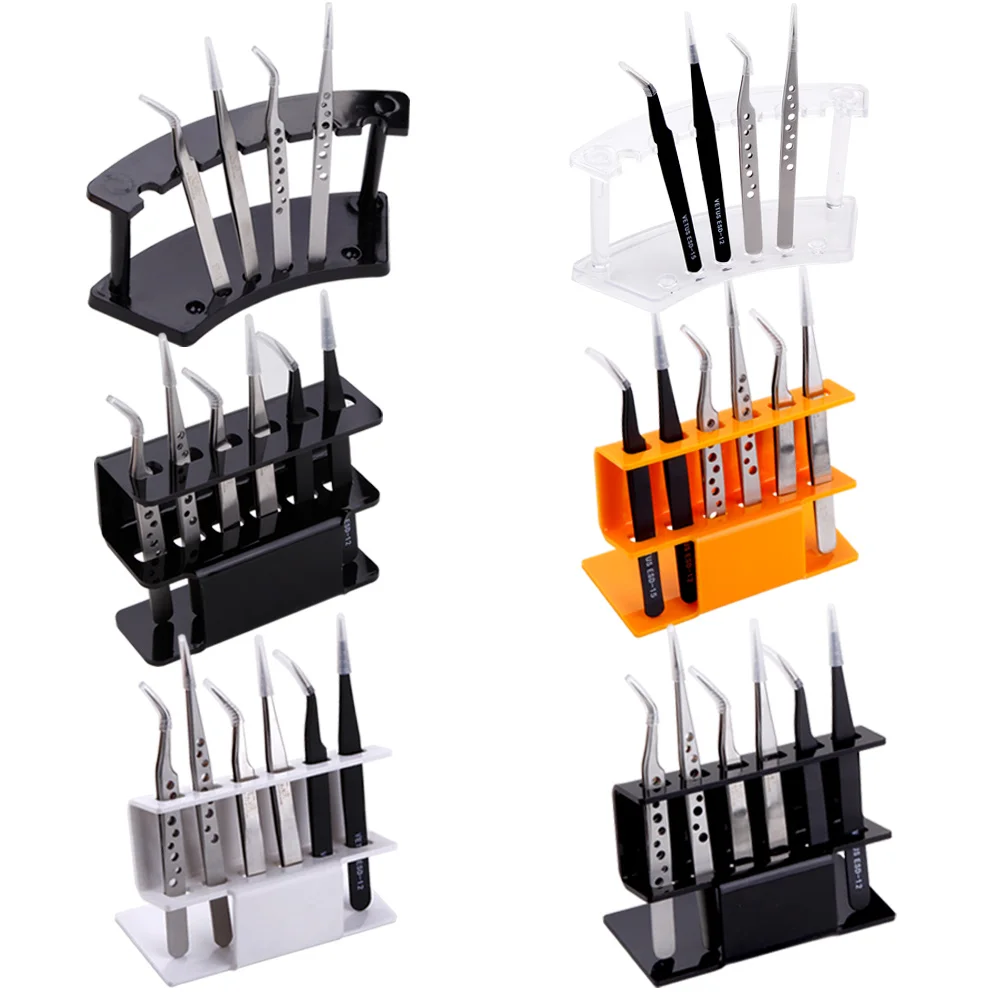 Akrilik kirpik cımbız depolama tutucu dayanıklı kullanışlı cımbız Stand rafı tutucu kirpik uzatma güzellik makyaj aracı