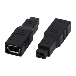 1 Piece FireWire IEEE-1394 B 9 Pin Male to 6 Pin Female Adaptor