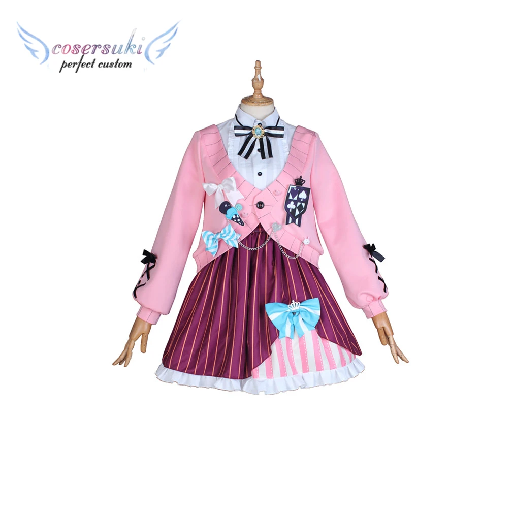

Anime YouTuber Vtuber Suzuhara Lulu Lolita Pink Daily Dress Cosplay Costume Halloween Carnival Custom made Outfit