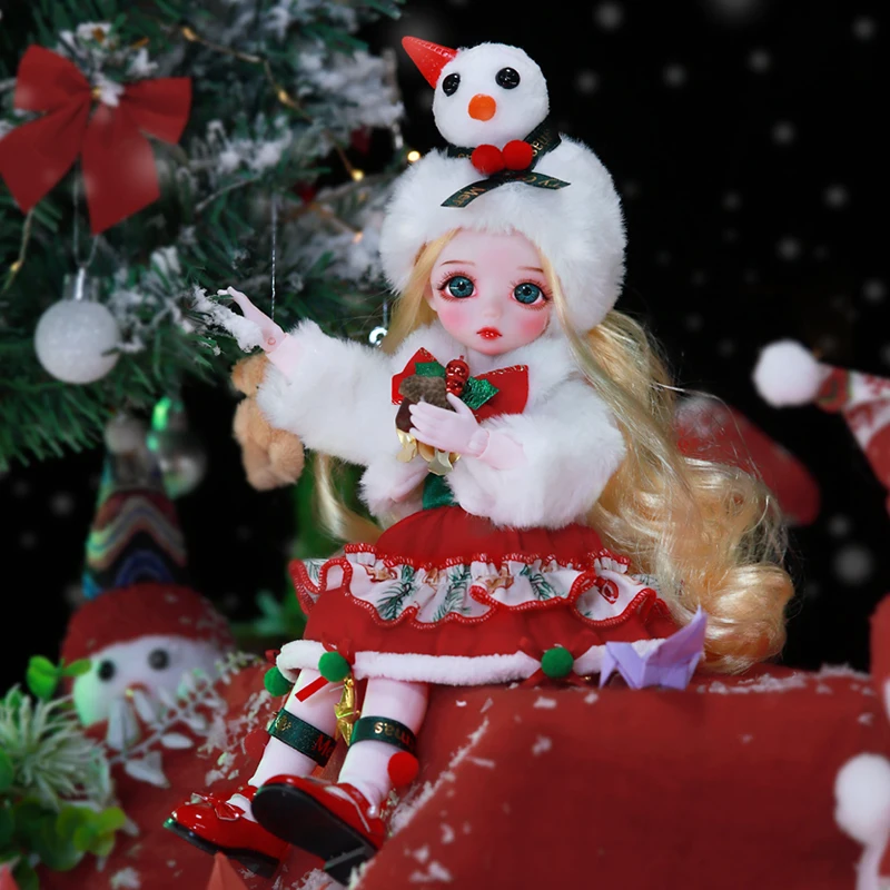 

DBS DREAM FAIRY Doll 1/6 Jointed Doll BJD Christmas theme set Handmake makep and Machine Makeup Girl gift SD