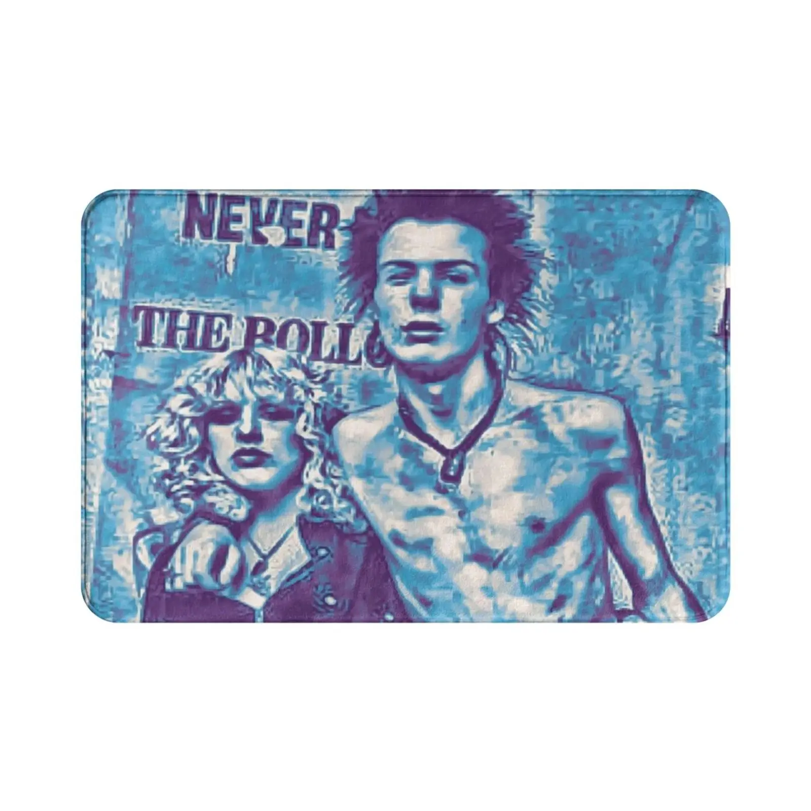 Sid And Nancy Carpet Mat Rug Cushion Soft Non-Slip Sid Vicious Punk British Invasion New Wave Johnny Rotten