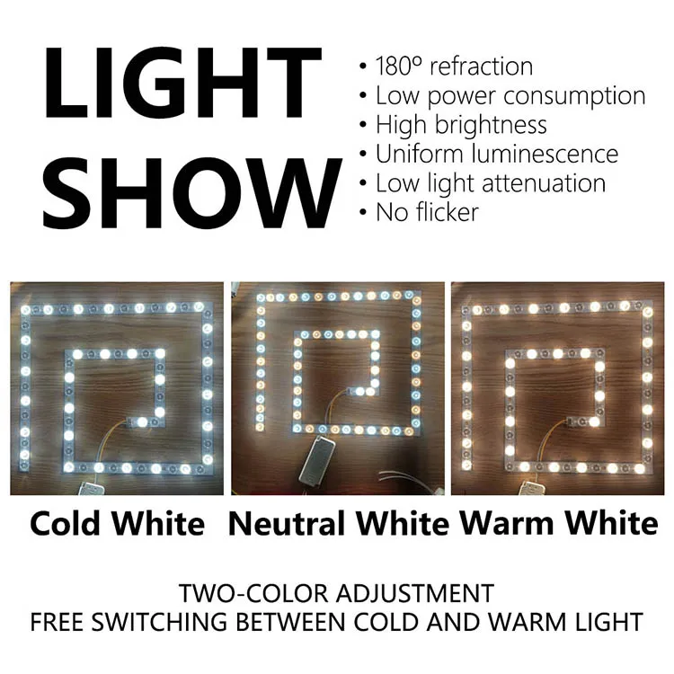 40W LED Panel Lights SMD Module Lamp Energy Saving AC220V Square Ceiling Lamp Board Replace Light Source Convenient Installation