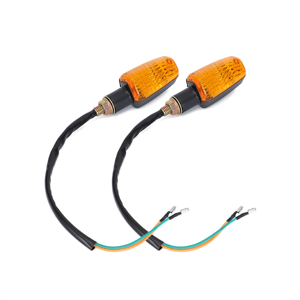 6V Motorcycle LED Turn Signal Lights Motorbike Indicator Universal Lamp Beads Indicator Amber Lens For Scooter Moped Bike