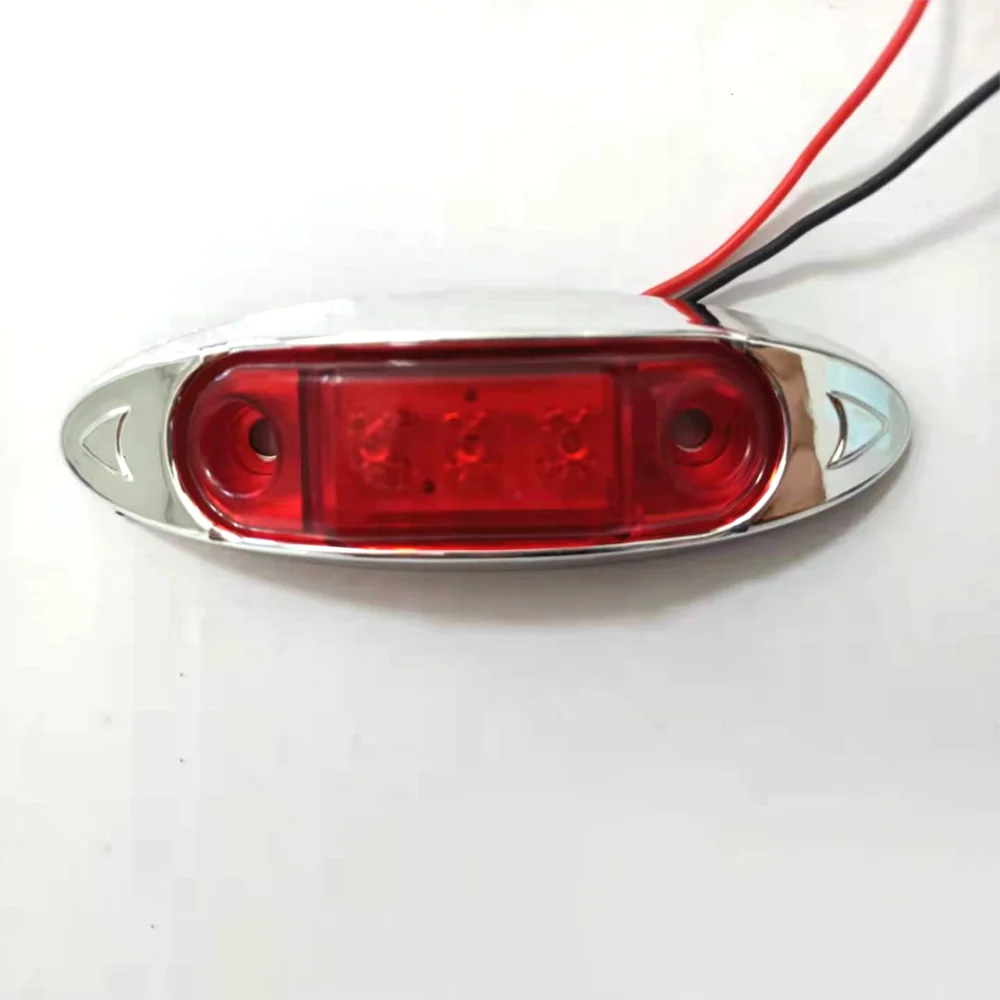 12/24V 3LED Side Marker Lights for Trailer Trucks Caravan Side Clearance Marker Light Lamp Led Red White