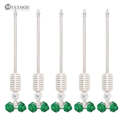 MUCIAKIE Garden Hanging Cross Misting Sprinkler 40LPH Nozzle with White Heavy Hammer 1/4'' 50CM Grey White Hose with Barb