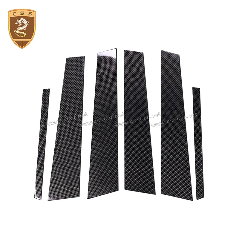 Carbon Fiber Side Middle Column For Mercedes Benz C Class W204 C180 C200 C300 C260 B C Pillars For MB G Class