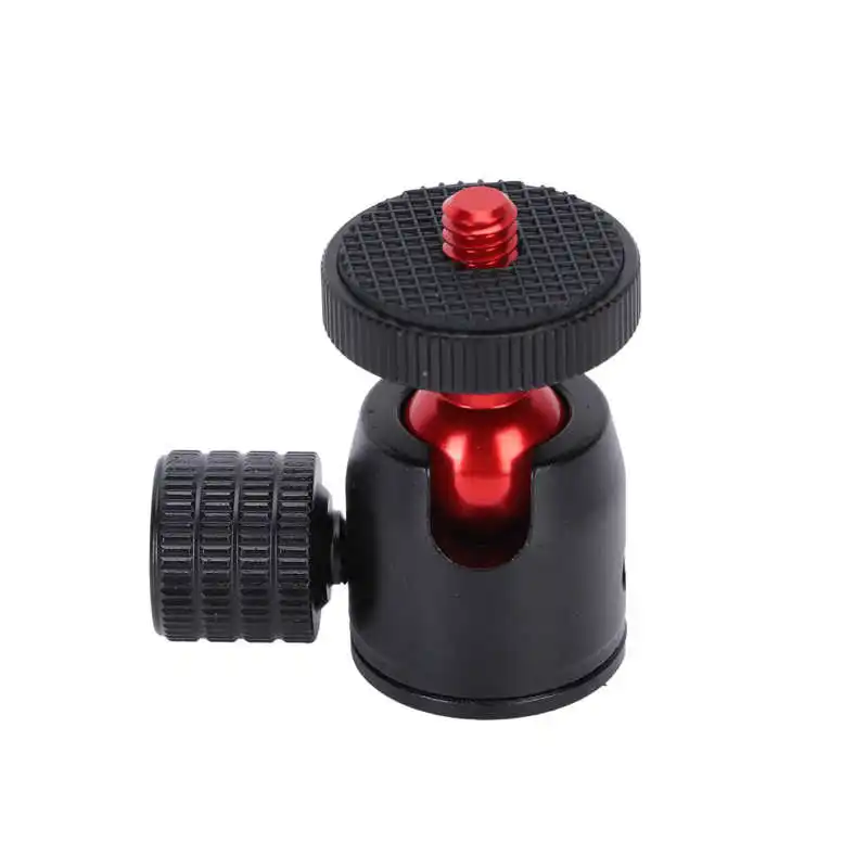 Mini Tripod Ball Head 360 Degree Swivel Ballhead with 1/4 Inch Screw Adapter for DSLR Camera Monitor LED Ring Light Microphone