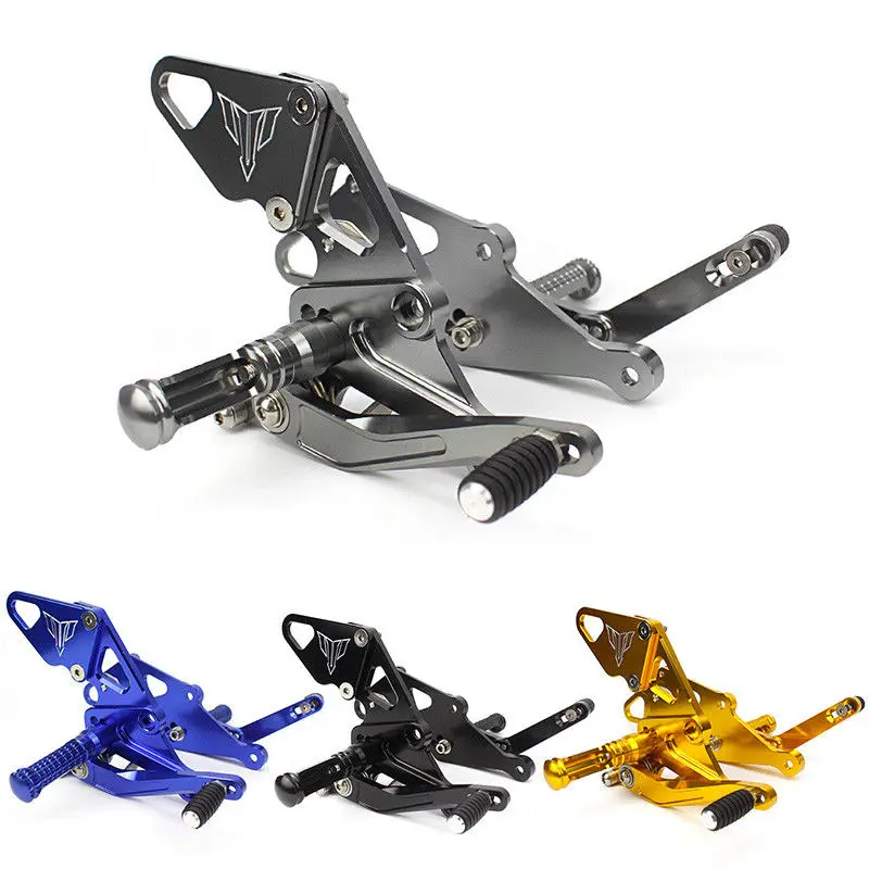 CNC Motorcycle Billet Rearset Rear Set Foot Pegs Pedal Footrest  For 2013-2020 Yamaha MT FZ 07 MT07 FZ07 MT-07 FZ-07 2018 2019