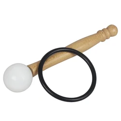 Rubber Mallet Stick Beater For Crystal Singing Bowl Professional Buddha Sound Bowl Striker With Rubber Ring Yoga Meditation