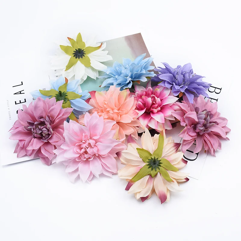 50/100 Pieces Decorative flowers home decoration accessories DIY gifts box scrapbooking wedding brooch cheap artificial flowers