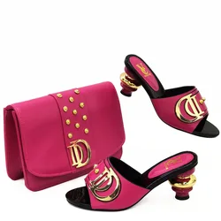 New Special Style Italian design Shoes and Bags To Match Set Nigerian Shoes and Matching Bag African Wedding Shoes and Bag Set