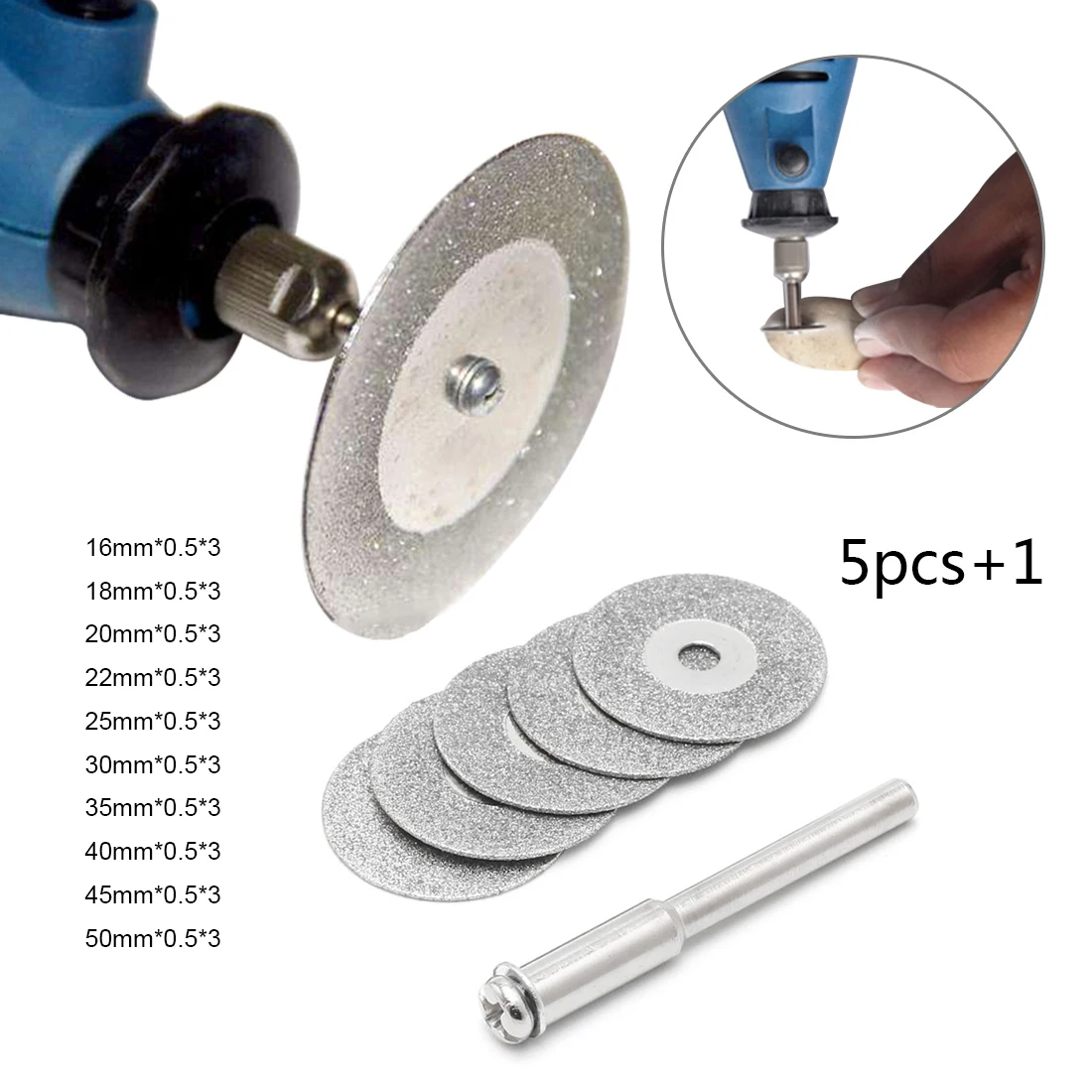 Hot Dremel Tool Mini Cutting Disc for Rotory Accessories Diamond Grinding Wheel Rotary Circular Saw Blade Abrasive Diamond Disc