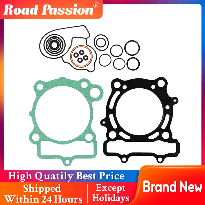 Road Passion Motorcycle Head Cylinder Gaskets Engine Starter Cover Gasket For Kawasaki KXF250 2004-2008