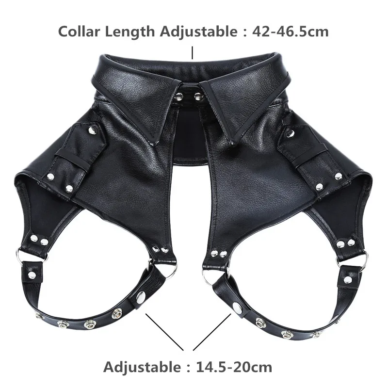 Male Leather Crop Tops Chest Harness Men BDSM Gay Bondage Clothes Vintage Gothic Harness Shirt Fetish Men Sexy Party Costumes