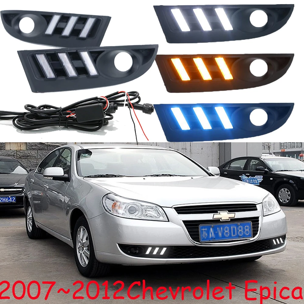 Dynamic 2007~2012year for Epica daytime light car accessories LED DRL headlight for Epica fog light