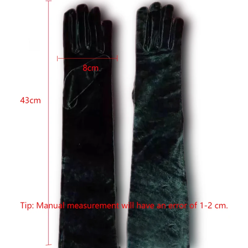 LZL Home Wedding Accessories Black  Long gloves with fingers Vintage Satin Black Evening Prom Dress Bridal Gloves