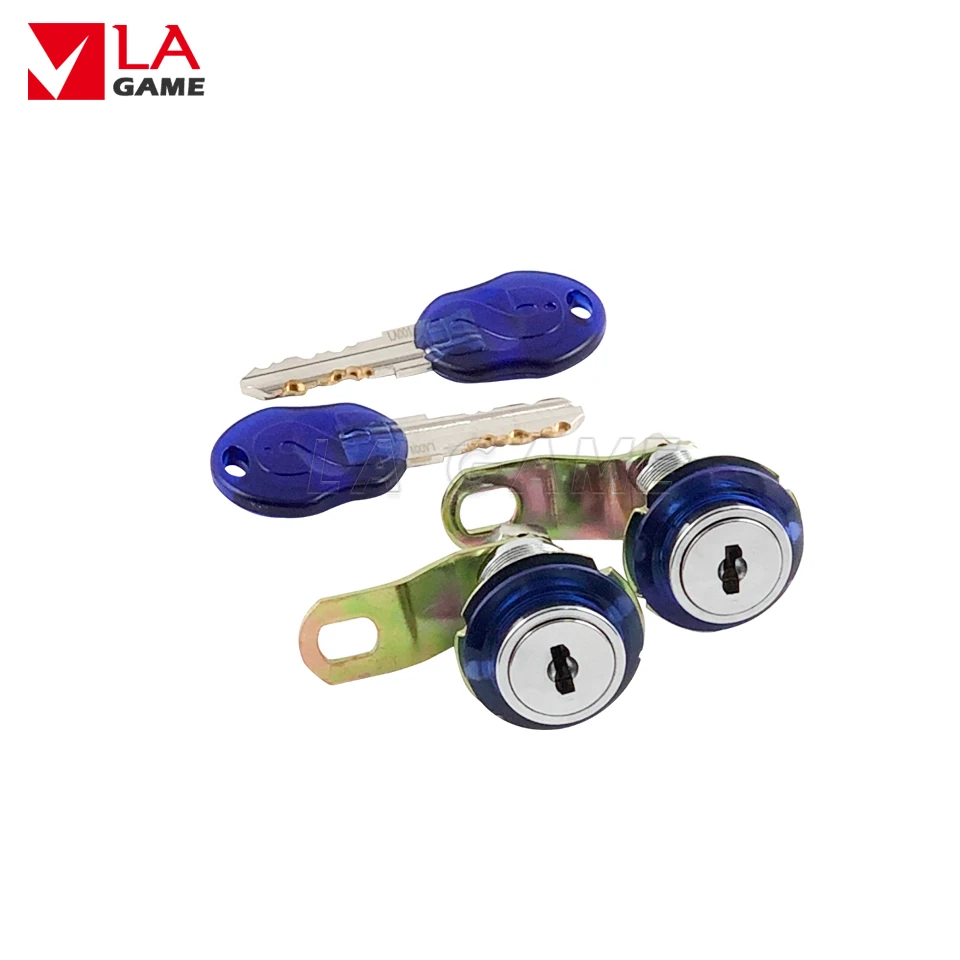 Due Lock Key CAM LOCK per DIY Arcade flipper Slot giochi gru altalena distributori automatici armadio in legno cassetto porta monete