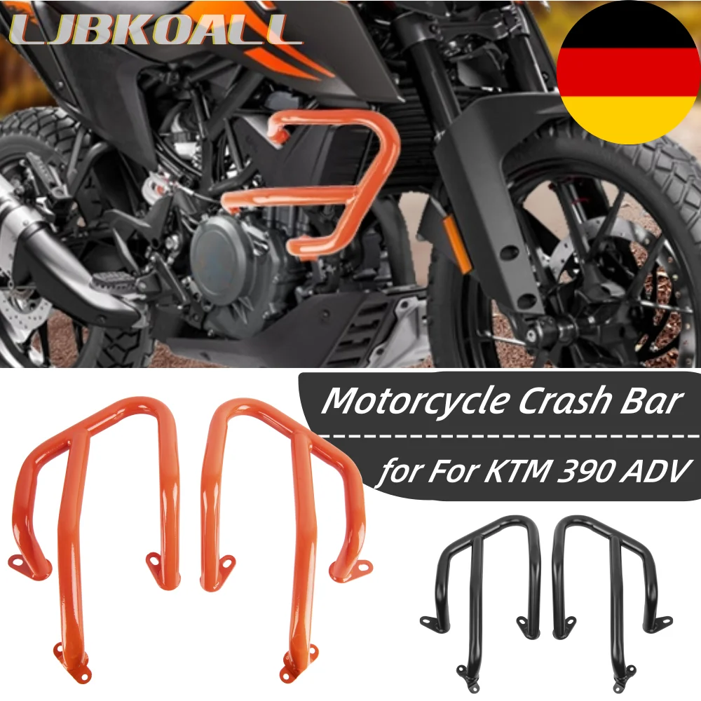 

Upper Lower Crash Bar Engine Guard Frame Protector Bumper For KTM 390 Adventure ADV 2020 2021 2022 2023 Motorcycle Accessories