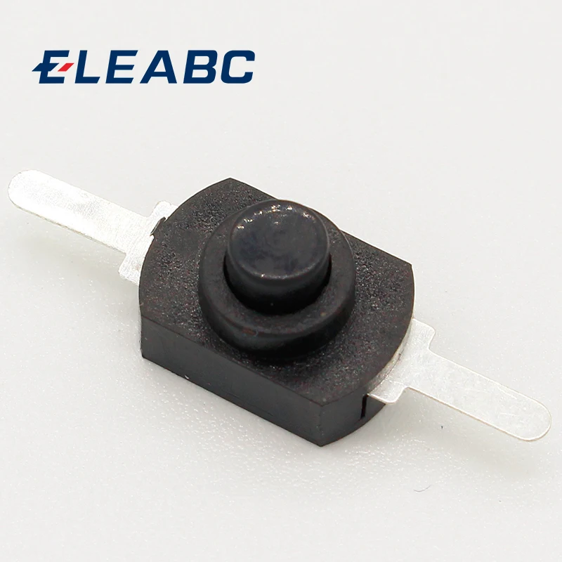 10pcs DC 30V 1A Black On Off Mini Push Button Switch for Electric Torch