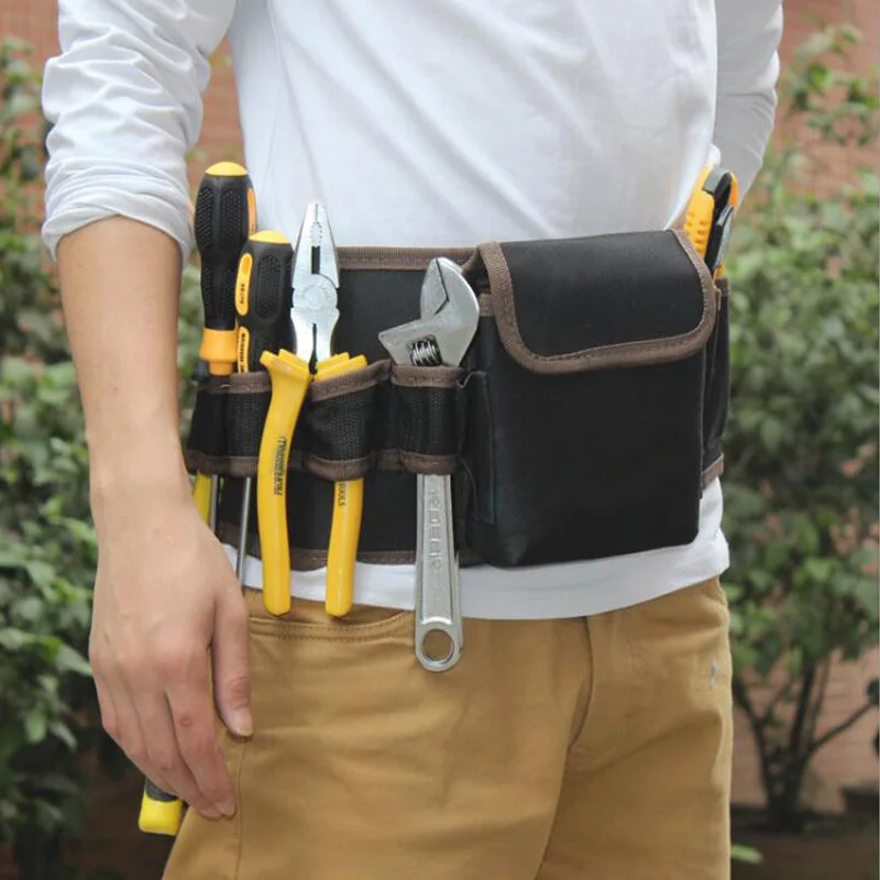 Multi Alat Kit Listrik Sabuk Pinggang Yang Dapat Disesuaikan Alat Kantong Tas Pinggang Tas Tahan Air Alat Penyimpanan Tas Perbaikan Alat Penyimpanan tas