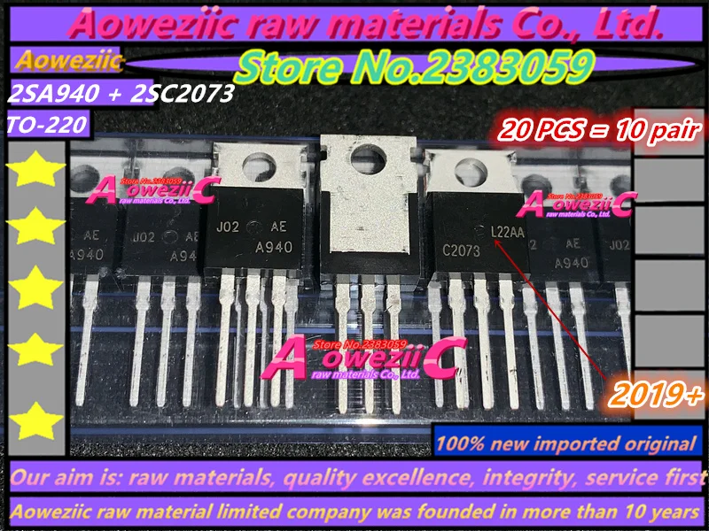 Aoweziic 2022 + 100% nowy importowany oryginalny KSA940 KSC2073 2 sa940 2 sc2073 A940 C2073 C2073 do 220 moc dźwięku tranzystor wzmacniacza