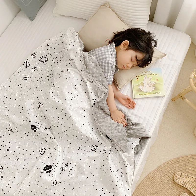 Baby Polar Dot Blanket Soft Flannel Blanket Newborn Toddler minky Baby Blanket Stripped Swaddle Wrap Bedding Covers Bubbles