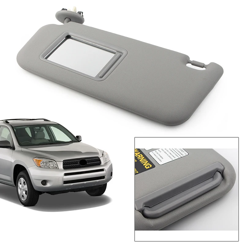 

Gray Left Driver Side Sun Visor for Toyota RAV4 2006-2009 74320-42501-B2 Car Interior Front Window Cover Shade Sunvisor Sunshade