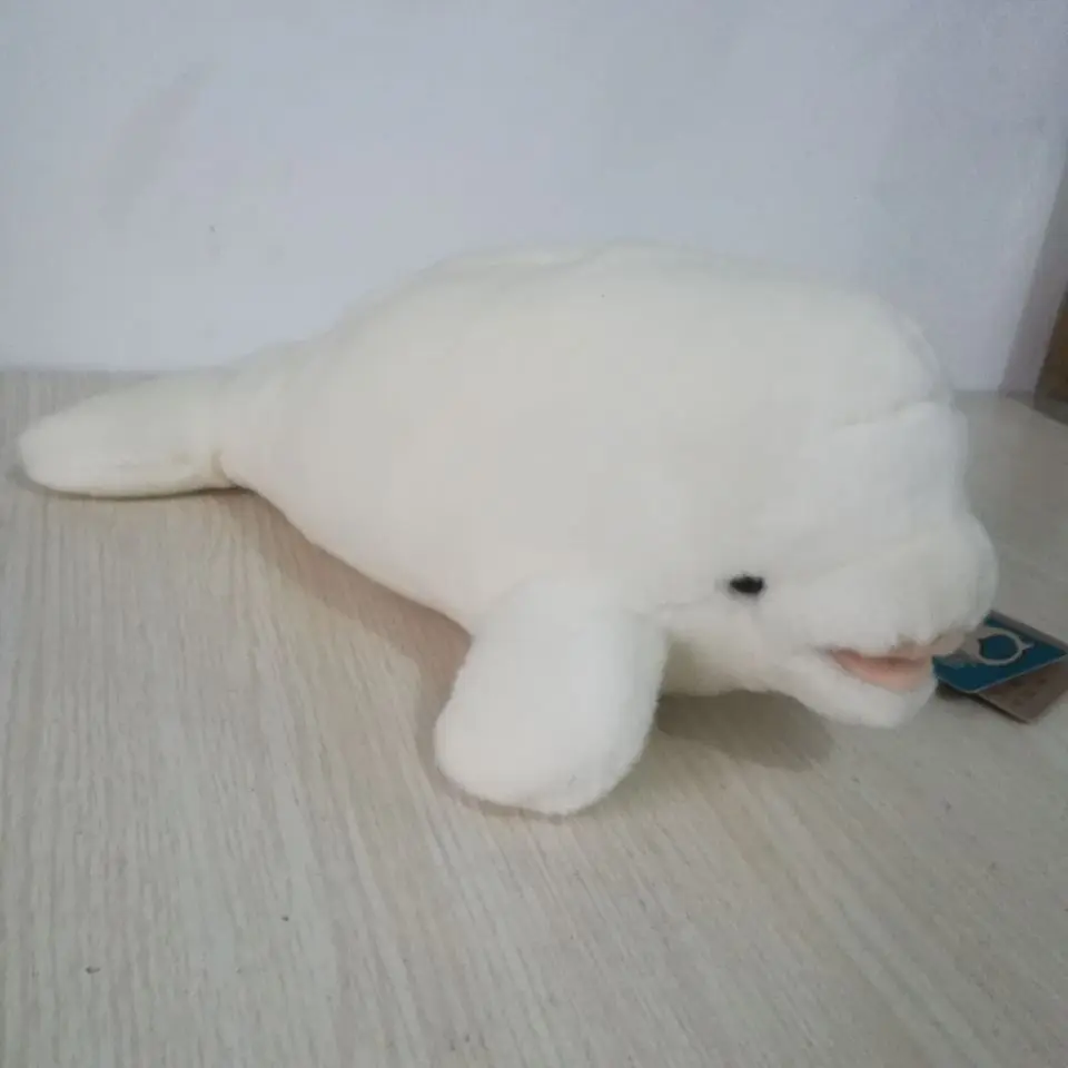 marine animal lovely white whale plush toy about 28cm soft doll kid's toy birthday gift w2004