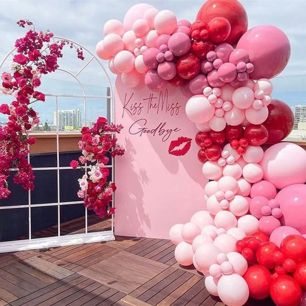 

158Pcs Valentines Day Balloons Garland Arch Bachelor Bride To Be Bridal Party Supplies Engagement Anniversary Wedding Decoration