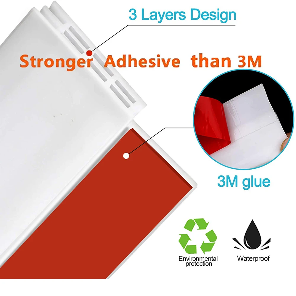 Under Door Draft Stopper Strong Adhesive Dust and Noise Insulation Weather Stripping  Energy Saving Wind Blocker Seal Tool