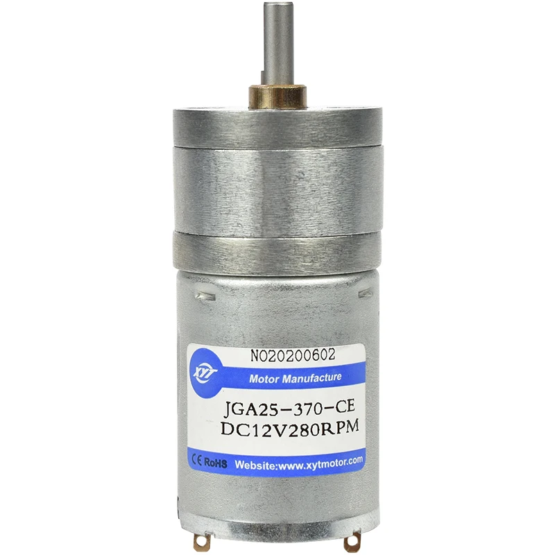 JGA25-370 ミニチュア DC ギアモーター速度調整小型モーター 6V 60rpm 12V 60/85rpm 24V 60rpm DC 電気モーター