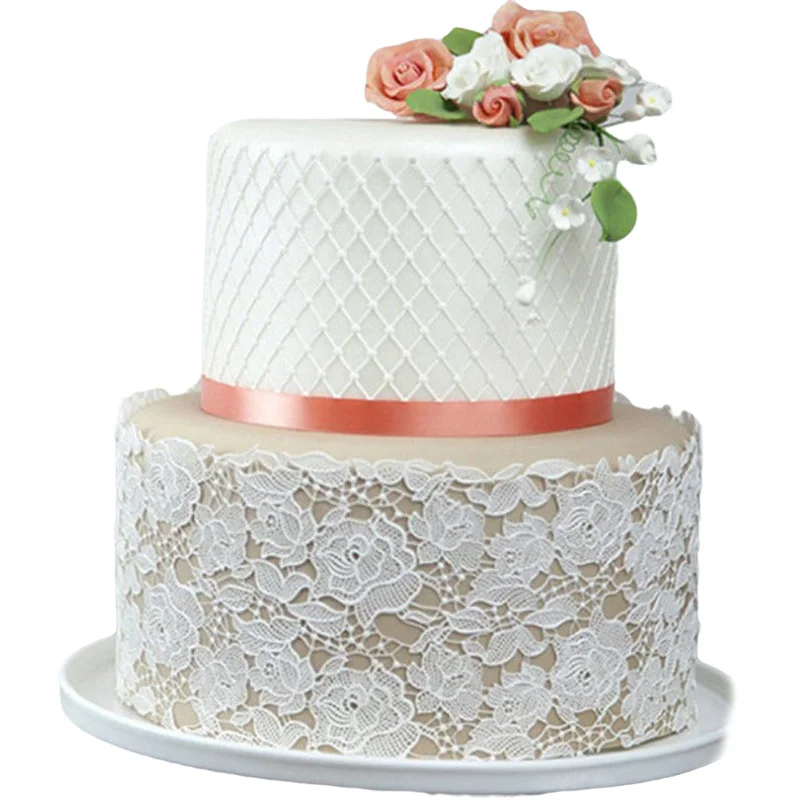 Baking Grids Diamond Cake Silicone Lace Mat Fondant Mat Mold Mousse Sugar Craft Icing Pad DIY Cake Decoration Tools