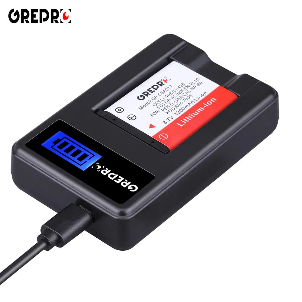 Batería de Li-40B de 1200mAh para Li-42B, para Olympus Li 40B Li 42B, EN-EL10, NIK.EN EL10, PE n.d-li63, FUJ.NP-45, KOD. CAS.NP-80