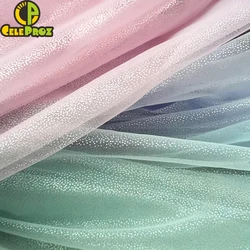 1Meter Glitter Tulle Fabric Soft Illusory Rainbow Color Mesh Material For DIY Baby Girl Skirt Headband Handmade Sewing Accessory