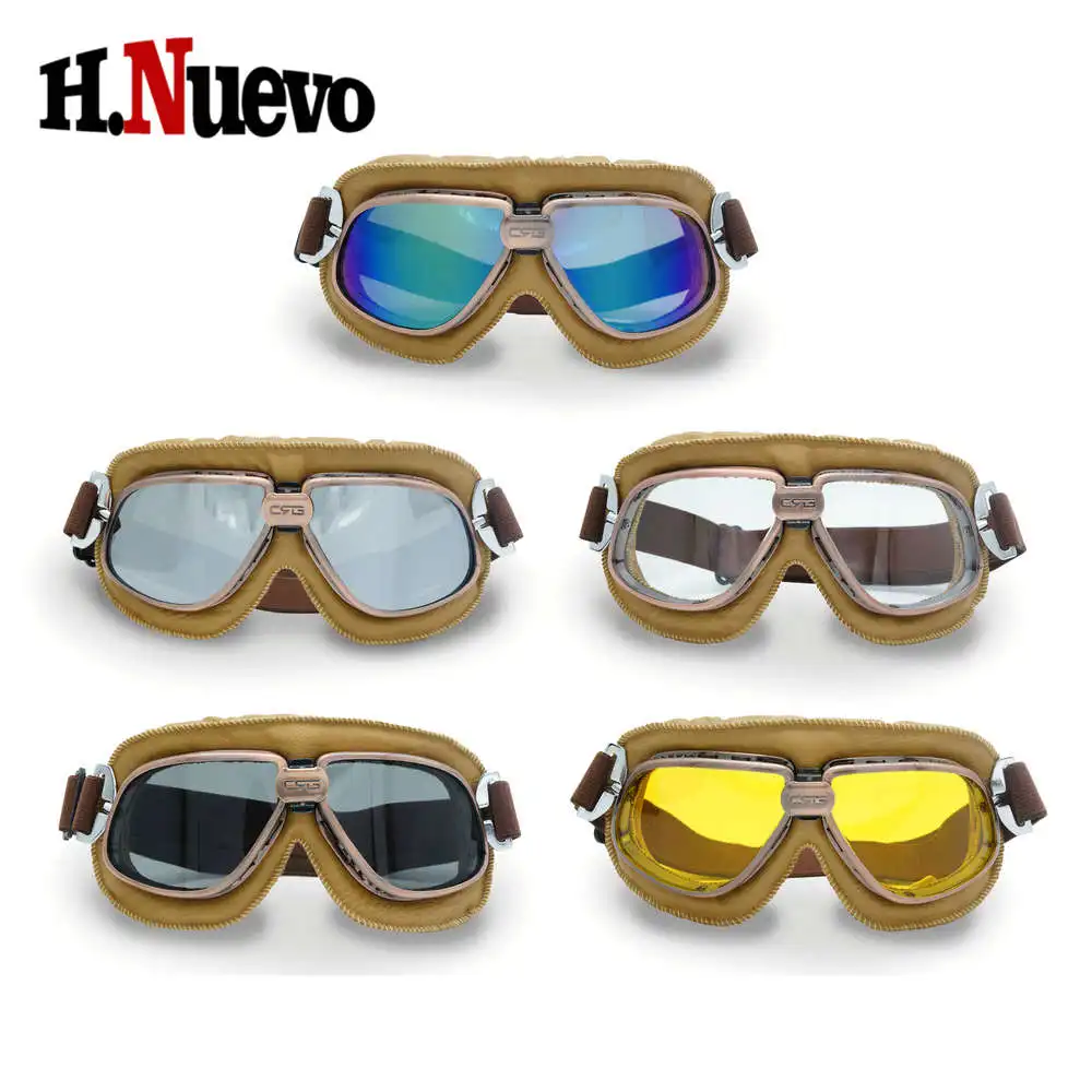 Motorcycle Motorbike Goggle Universal Vintage Motocross Scooter ATV Off Road Dirt Bike Glasses Anti Wind Fog Dustproof