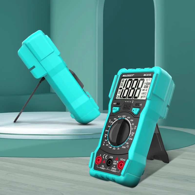 Mileseey Ncv MC616 Digitale Multimeter Auto Ranging Ac/Dc Voltage Meter Back Light Grote Scherm Als Elektriciteit Onderhoud Tool