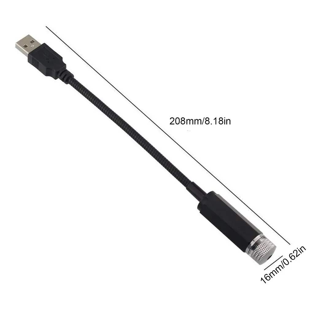 Проектор для салона автомобиля Gypsophila Usb атмосферный свет, аксессуары для освещения салона автомобиля, освещение для создания атмосферы в по...
