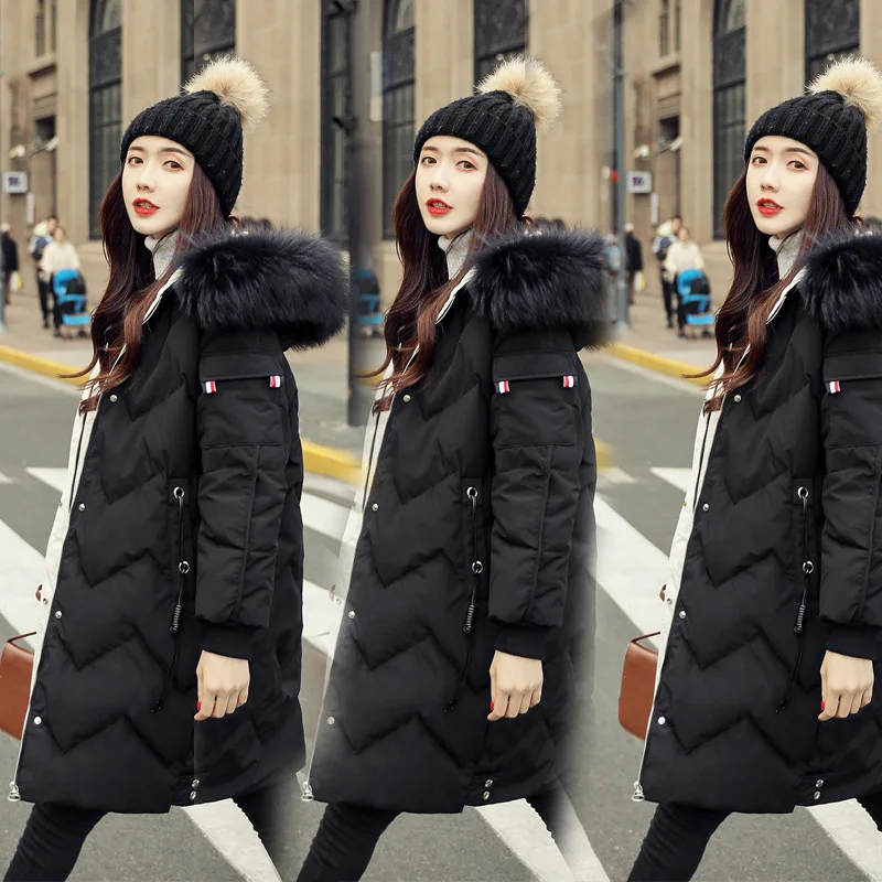 

Coat Korean White Duck Winter Down Women Puffer Jacket Casaco 120025 YY1269