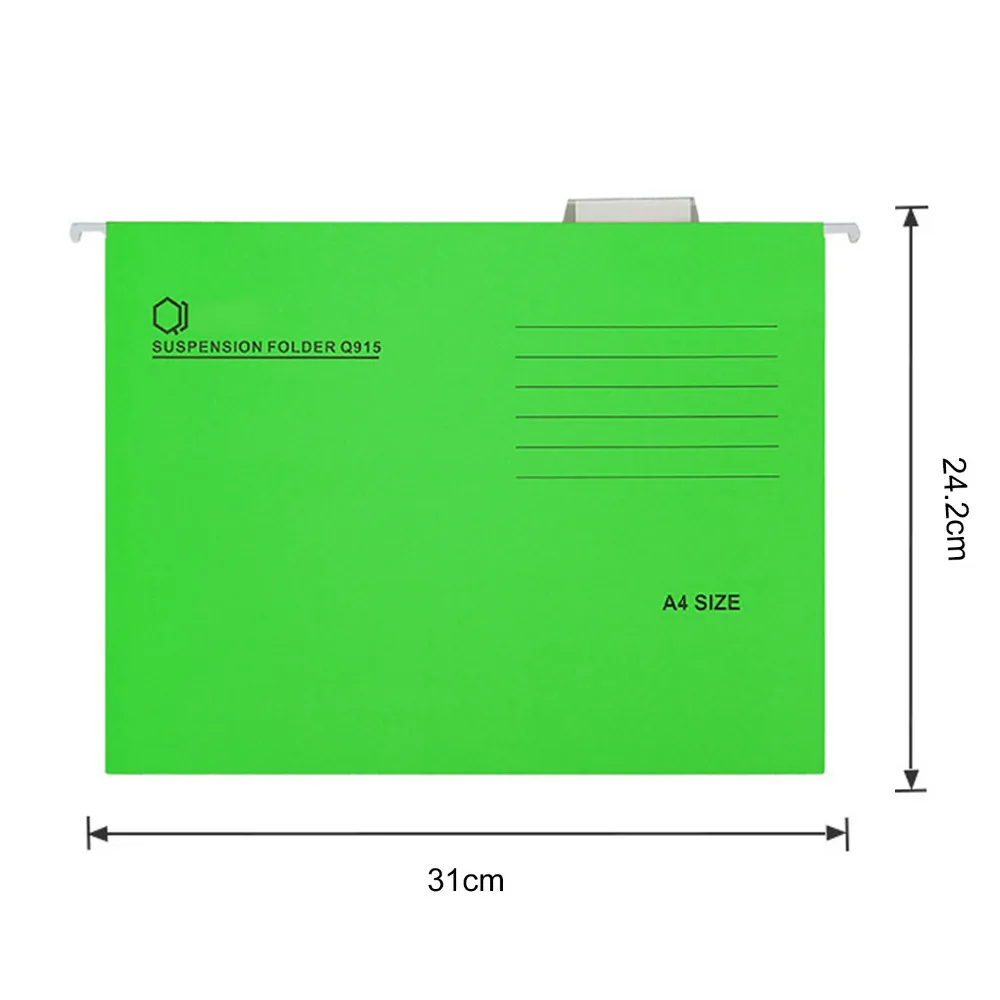 10PCS A4 Size Expanding Hanging File Folders with Tab for Hotels Libraries Offices Study Rooms Mix Color