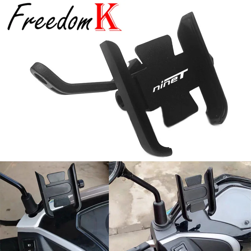 Motorcycle Phone Holder Accessories Fit For  R 1200 NINET R9T Pure/Scrambler/Urban GS 2020 CNC Aluminum Mobile Stand Holder