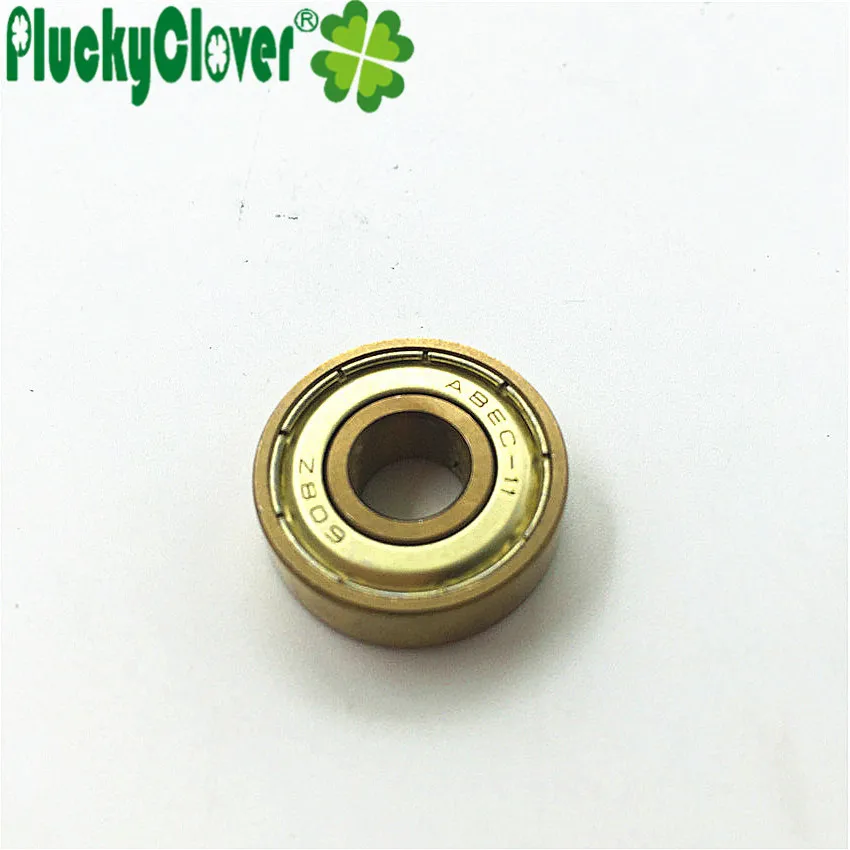 16pc 608zz Golden Roller Skates Bearing Fast Speed One Row Inline Speed Skate Scooter  Dual-side Dustproof Skateboard608 Bearing