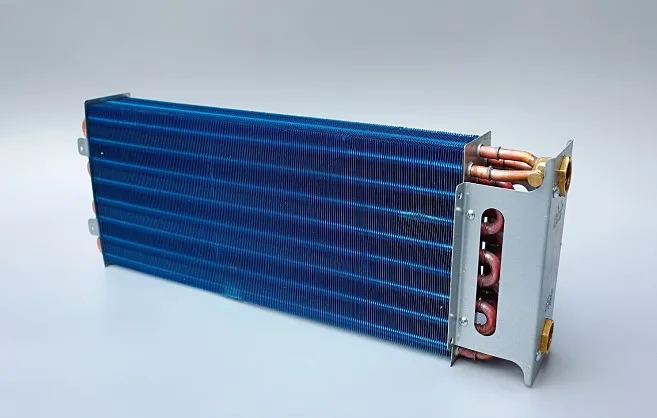 Fan coil surface cooler copper tube Heat exchanger core evaporator Water heating air conditioning aluminum foil radiator